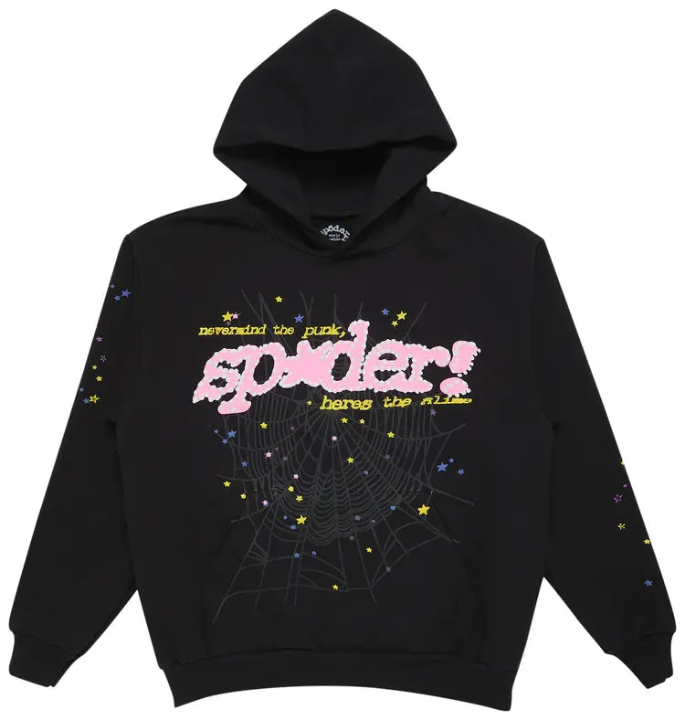 Sp5der P*nk V2 Hoodie 'Black'