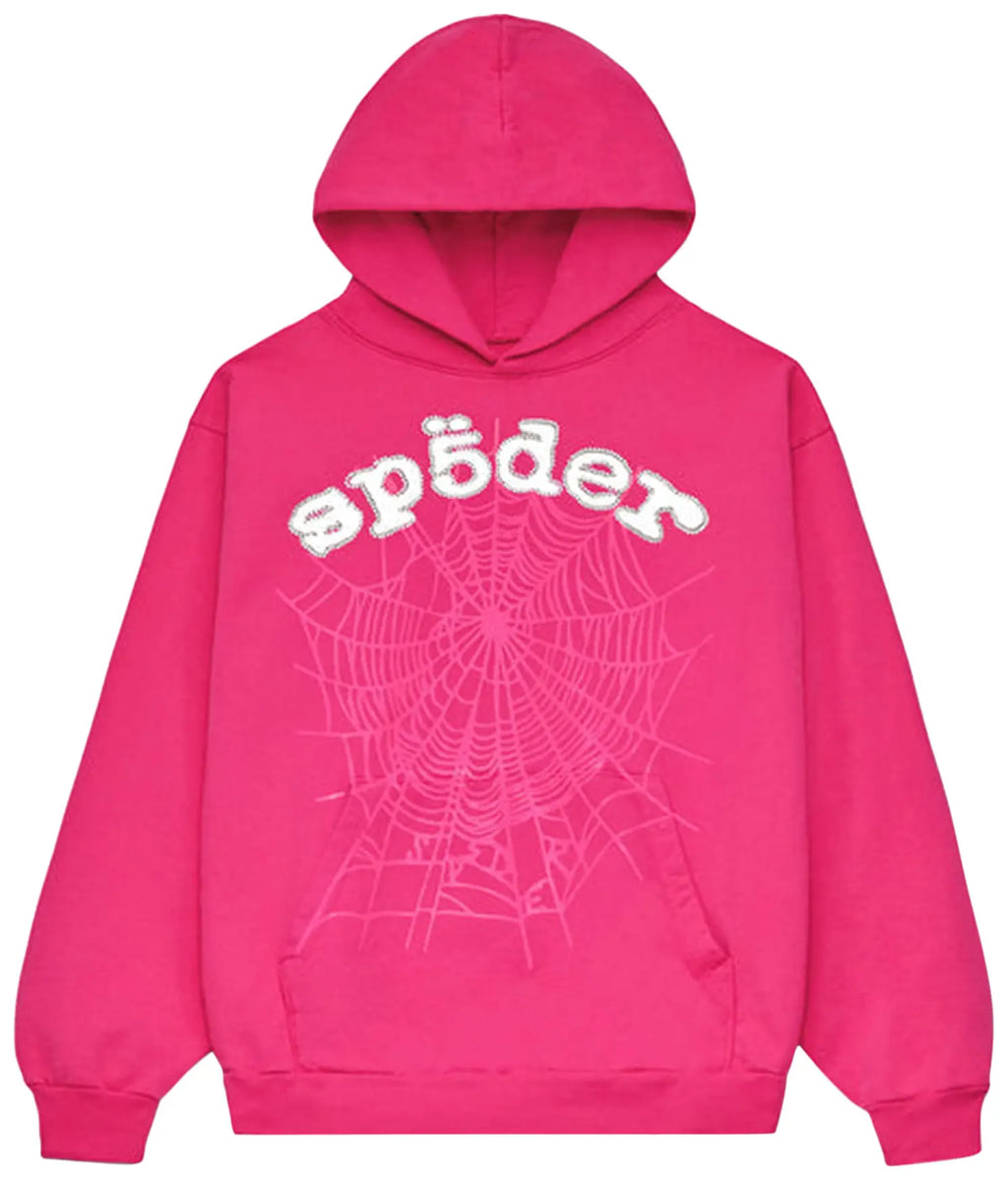Sp5der Legacy Hoodie 'Pink/White'