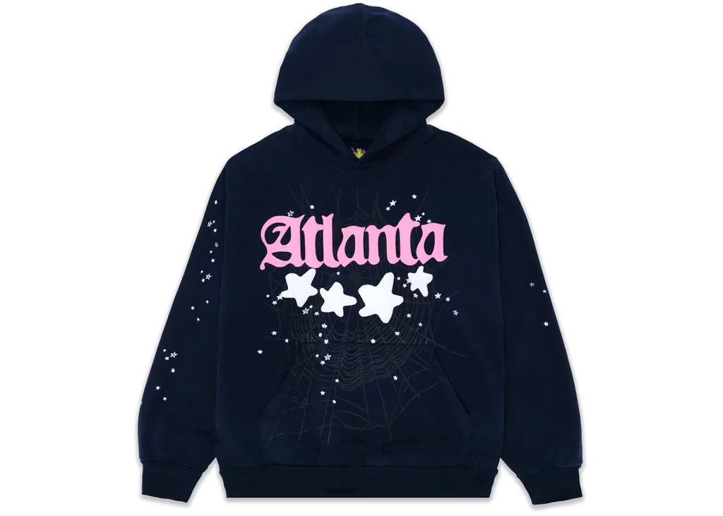 Sp5der Atlanta Hoodie 'Navy'